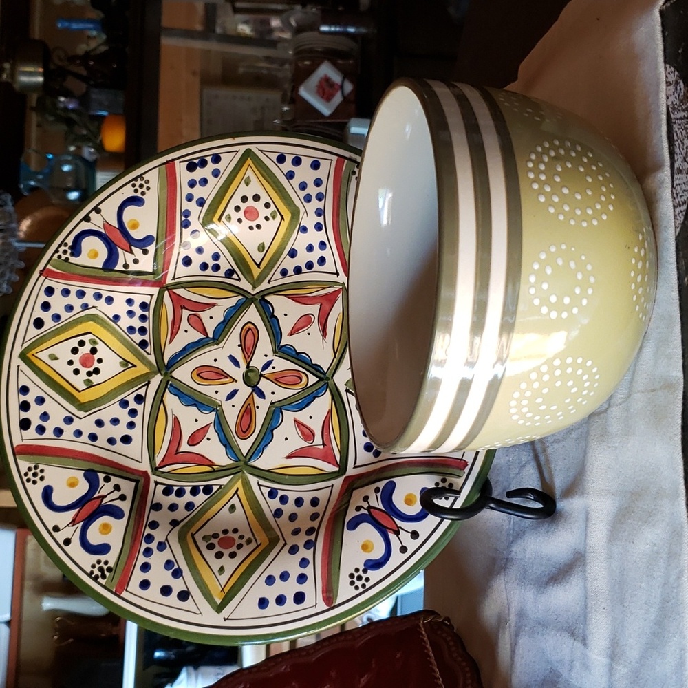 11in plate Tabletops Gallery and bowl 6x4